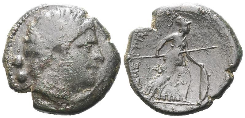 Sicily, Messana. The Mamertinoi, 264-241 Bc. Æ Sextans (23 MM, 8.67 G).