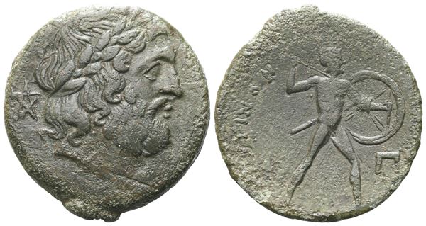 Sicily, Messana, The Mamertinoi, c. 220-200 BC. Æ Pentonkion (27 mm, 12.78 g).