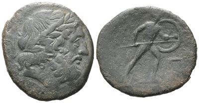 Sicily, Messana, The Mamertinoi, C. 220-200 Bc. Æ Pentonkion (27 MM, 10.91 G).