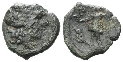 Sicily, Paropos, C. 200-150 Bc. Æ Hexas (12 MM, 1.66 G).