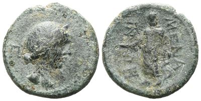 Sicily, Menaion, C. 200-150 Bc. Æ Pentonkion (18 MM, 4.48 G).
