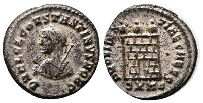 Constantine II (caesar, 316-337). Æ Follis (19mm, 2.77g).