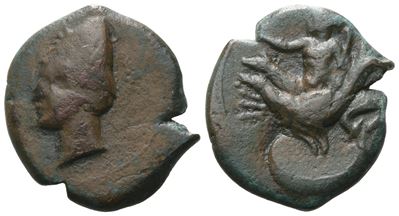 Bruttium, Skylletion, C. 350-325(?) Bc. Æ (21 MM, 7.25 G).