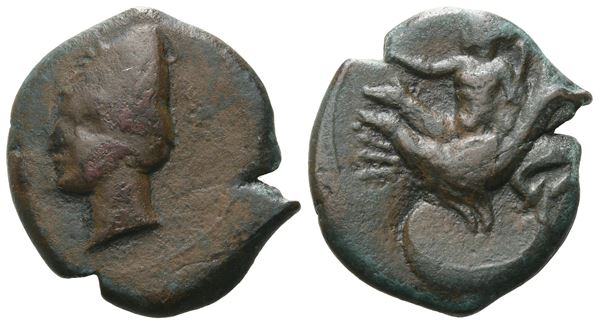 Bruttium, Skylletion, c. 350-325(?) BC. Æ (21 mm, 7.25 g).