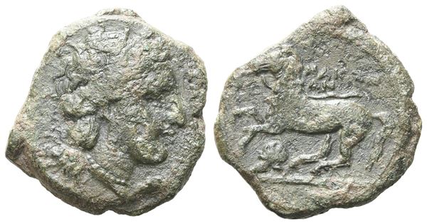 Sicily, Entella. Campanian Mercenaries, c. 316/10-300/290 B.C. Æ (19 mm, 4.84 g).
