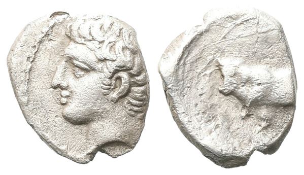 Sicily, Panormos as Ziz, c. 405-380 BC. AR Litra (10 mm, 0.69 g).
