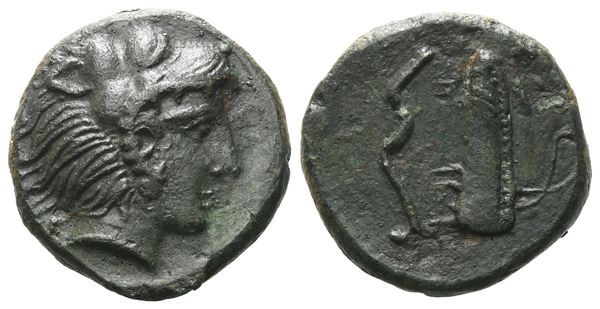 Sicily, Selinos, c. 415/2-409 BC. Æ Hexas or Hemilitron (15 mm, 3.43 g).