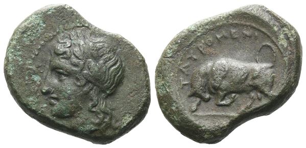 Sicily, Tauromenion, c. 357-305 BC. Æ (18 mm, 5.43 g).