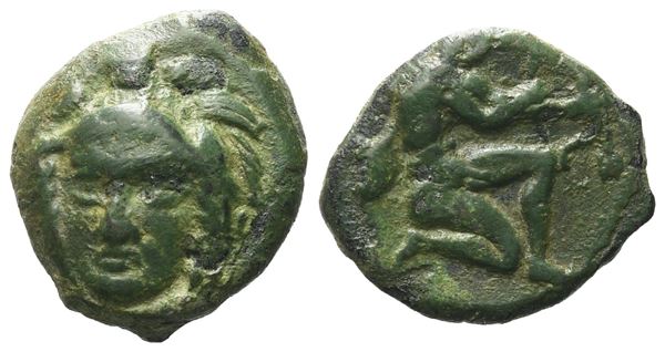 Sicily, Soloi, late 4th century BC. Æ Tetras (14 mm, 2.31 g).