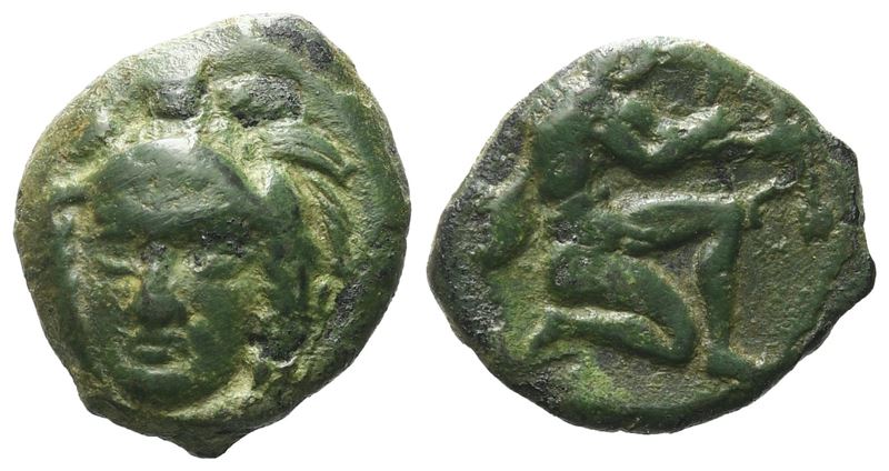 Sicily, Soloi, Late 4th Century Bc. Æ Tetras (14 MM, 2.31 G).