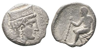 Sicily, Himera As Thermai Himerensis, C. 350-330 Bc. Ar Litra (11 MM, 0.85 G).