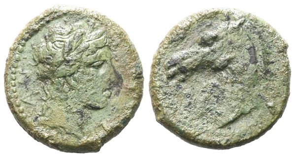 Sicily, Tyndaris, c. early 3rd century BC. Æ (17 mm, 3.79 g).