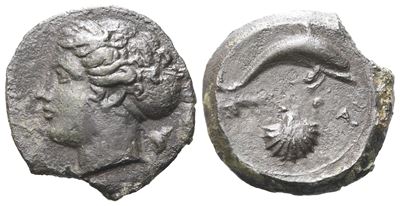 Sicily, Syracuse, C. 415-405 Bc. Æ Hemilitron (17 MM, 3.49 G).