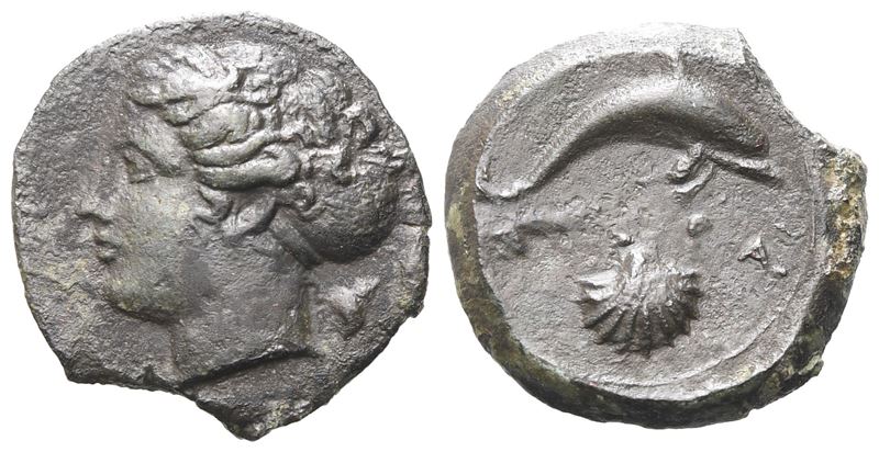 Sicily, Syracuse, C. 415-405 Bc. Æ Hemilitron (17 MM, 3.49 G).