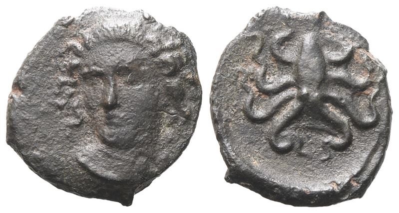 Sicily, Syracuse, C. 415-405 Bc. Æ Tetras (14 MM, 1.67 G).