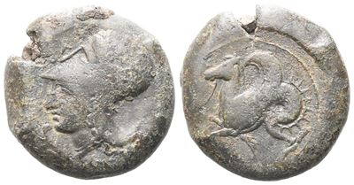 Sicily, Syracuse, 400-390 Bc. Æ Litra (20 MM, 9.12 G).