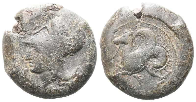 Sicily, Syracuse, 400-390 Bc. Æ Litra (20 MM, 9.12 G).