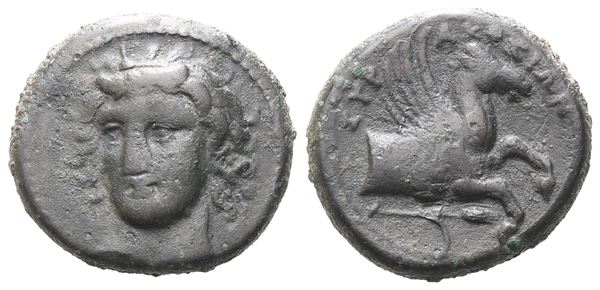 Sicily, Syracuse, 344-317 BC. Æ Hemilitron (15 mm, 3.53 g).
