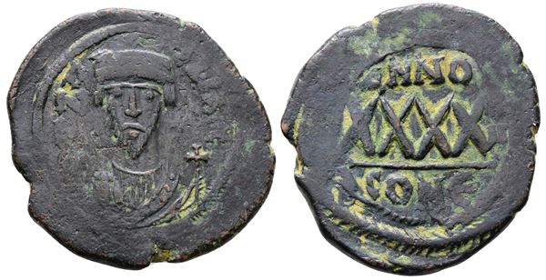 Phocas (602-610). Æ 40 Nummi (35mm, 13.19g).  - Auction Greek, Roman and Byzantine Coins	 - Bertolami Fine Art - Prague