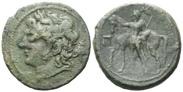 Sicily, Messana, The Mamertinoi, c. 220-200 BC. Æ Pentonkion (26 mm, 10.59g).