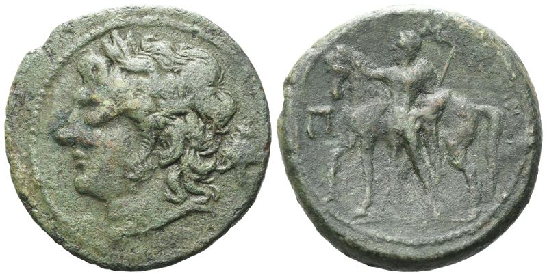 Sicily, Messana, The Mamertinoi, C. 220-200 Bc. Æ Pentonkion (26 MM, 10.59g).