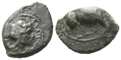 Sicily, Alaisa Archonidea, C. 325-317 Bc. Æ (13 MM, 2.04 G).