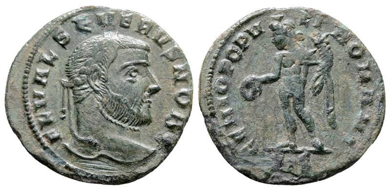 Severus II (caesar, 305-306). Æ Quarter Follis (19 MM, 1.85 G).