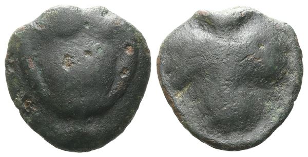 Sicily, Selinos, c. 450-440 BC. Cast Æ Onkia (14 mm, 2.37 g).