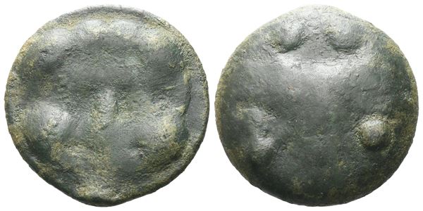 Sicily, Selinos, c. 450-440 BC. Cast Æ Trias (21 mm, 10.20 g).
