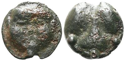 Sicily, Selinos, C. 450-440 Bc. Cast Æ Tetras (20 MM, 9.45 G).