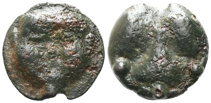 Sicily, Selinos, C. 450-440 Bc. Cast Æ Tetras (20 MM, 9.45 G).