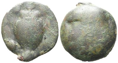 Sicily, Selinos, C. 450-440 Bc. Cast Æ Quincunx (22 MM, 11.99 G).
