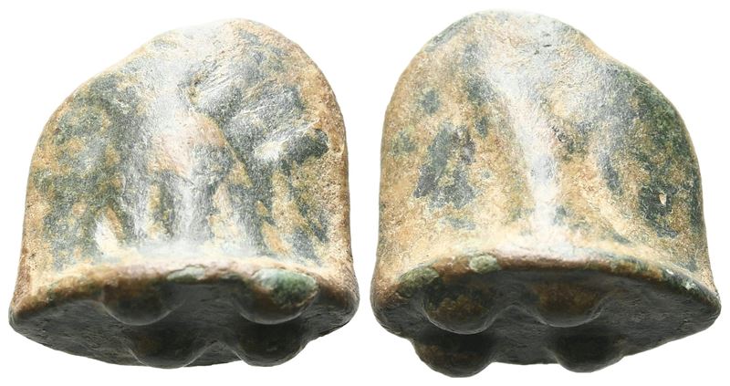 Sicily, Akragas, C. 440-430 Bc. Cast Æ Trias Or Tetronkion (20 MM, 10.58 G).