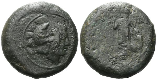 Sicily, Tyrrhenoi, 354/3-344 BC. Æ (31 mm, 31.70 g).