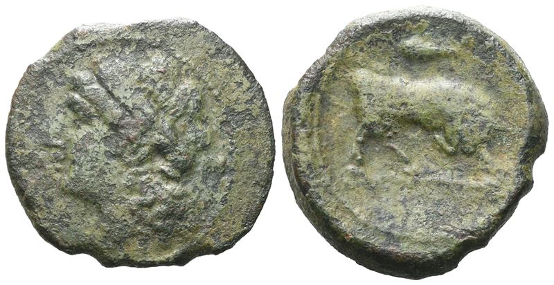 Sicily, Tauromenion(?), C. 275-216/2 Bc. Æ (21 MM, 7.63 G).