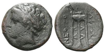 Southern Campania, Neapolis, C. 300-275 Bc. Æ (15 MM, 2.23 G).
