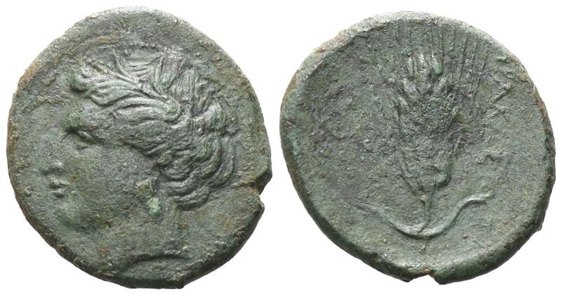 Southern Lucania, Herakleia, C. 281-272 Bc. Æ (20 MM, 4.54 G).
