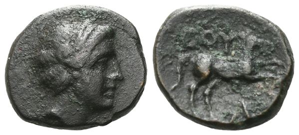 Southern Lucania, Thourioi, c. 280-213 BC. Æ (13 mm, 2.06 g).  - Auction GREEK & ROMAN PROVINCIAL COINS AND NUMISMATIC LITERATURE Including a wide selection of Alexandrian Coins from the Dattari Collection - Bertolami Fine Art - Prague