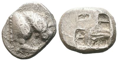 Northern Lucania, Velia, C. 535-480 Bc. Ar Drachm (14 MM, 3.71 G).