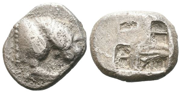 Northern Lucania, Velia, c. 535-480 BC. AR Drachm (14 mm, 3.71 g).  - Auction GREEK & ROMAN PROVINCIAL COINS AND NUMISMATIC LITERATURE Including a wide selection of Alexandrian Coins from the Dattari Collection - Bertolami Fine Art - Prague