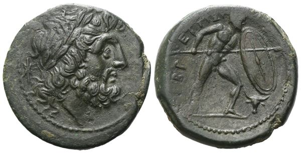 Bruttium, The Brettii, c. 211-208 BC. Æ Uncia (22 mm, 6.94 g).