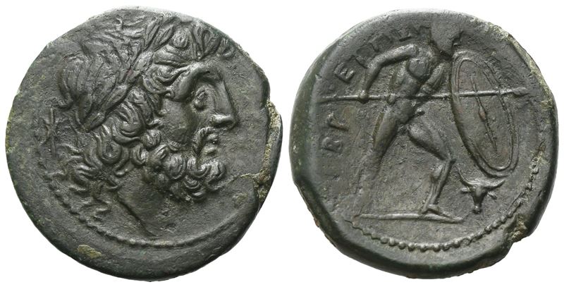 Bruttium, The Brettii, C. 211-208 Bc. Æ Uncia (22 MM, 6.94 G).