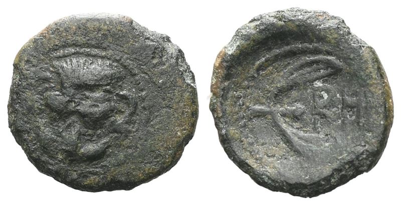 Bruttium, Rhegion, C. 425/0-415/0 Bc. Æ (11 MM, 0.73 G).