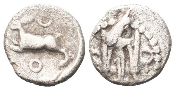 Bruttium, Kroton, c. 430-420 BC. AR Diobol (10.5 mm, 0.75 g).