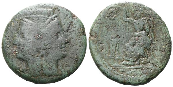 Bruttium, Rhegion, c. 215-150 BC. Æ Pentonkion (26 mm, 11.69 g).