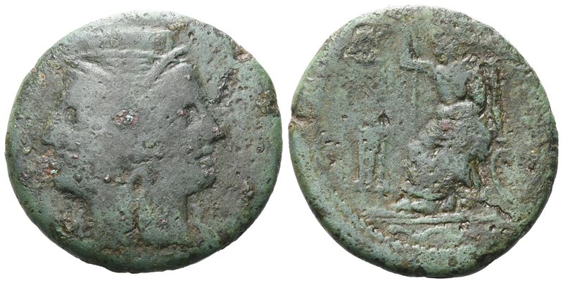 Bruttium, Rhegion, C. 215-150 Bc. Æ Pentonkion (26 MM, 11.69 G).