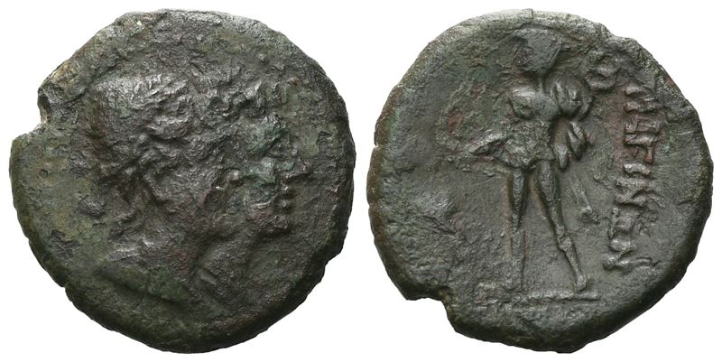 Bruttium, Rhegion, C. 215-150 Bc. Æ (17 MM, 3.12 G).