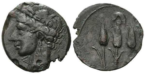 Carthaginian Domain, Sardinia, c. 241-238 BC. Æ (20 mm, 2.75 g).