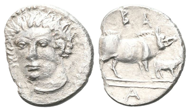 Sicily, Abakainon, C. 420-410 Bc. Ar Litra (10 MM, 0.51 G).