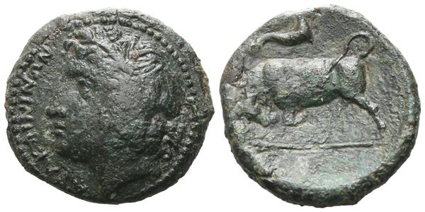 Sicily, Abakainon, c. 317-310 BC. Æ (21 mm, 6.68 g).